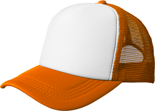 Orange trucker hat